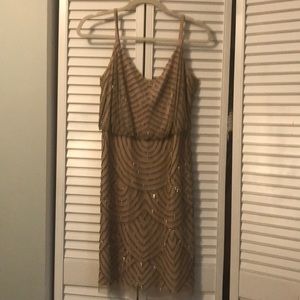 Adrianna Papell sequin blouson dress. Size 12